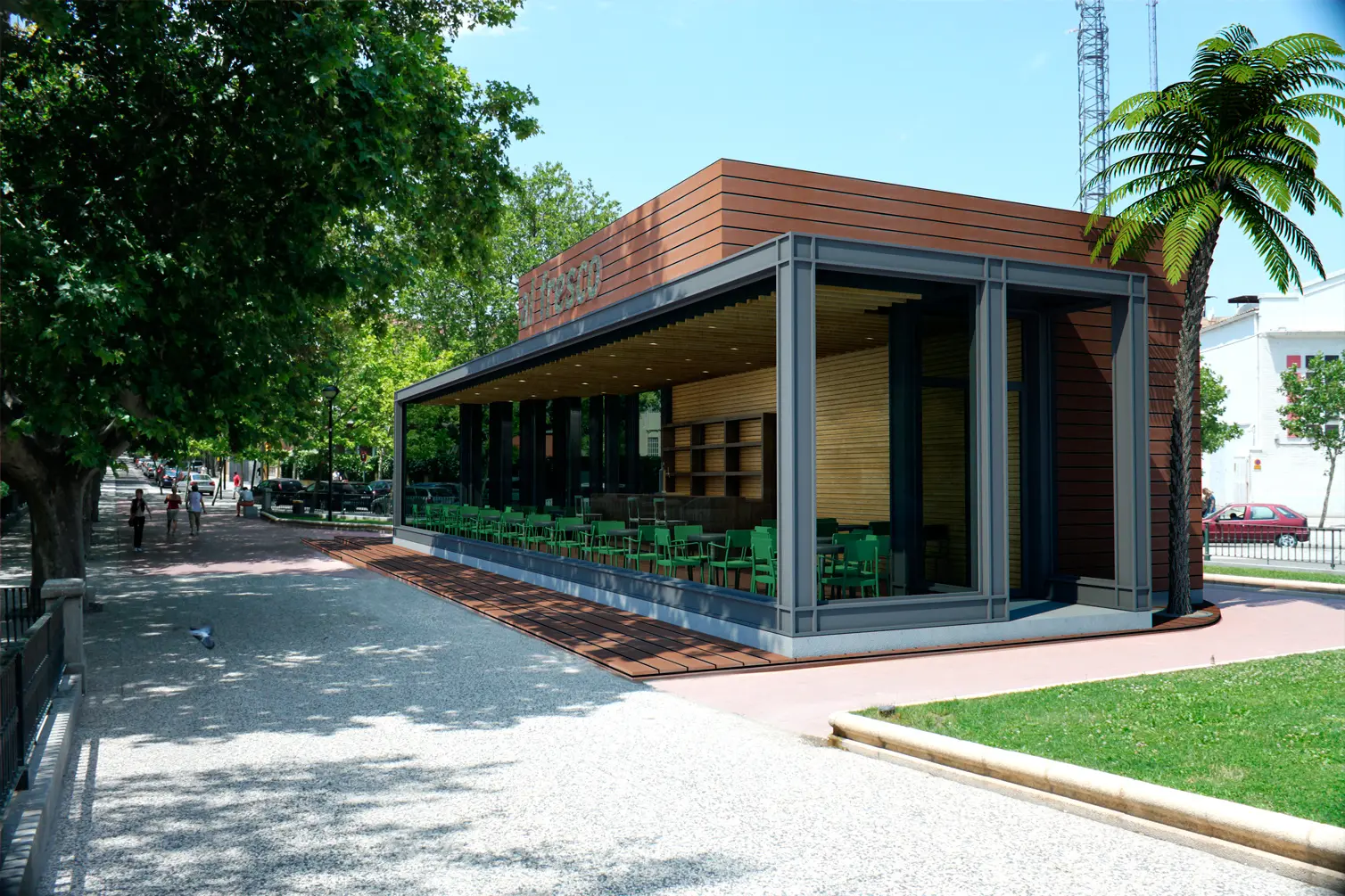 Proyecto 3d De Interiorismo Con Cad | Al Fresco | 1