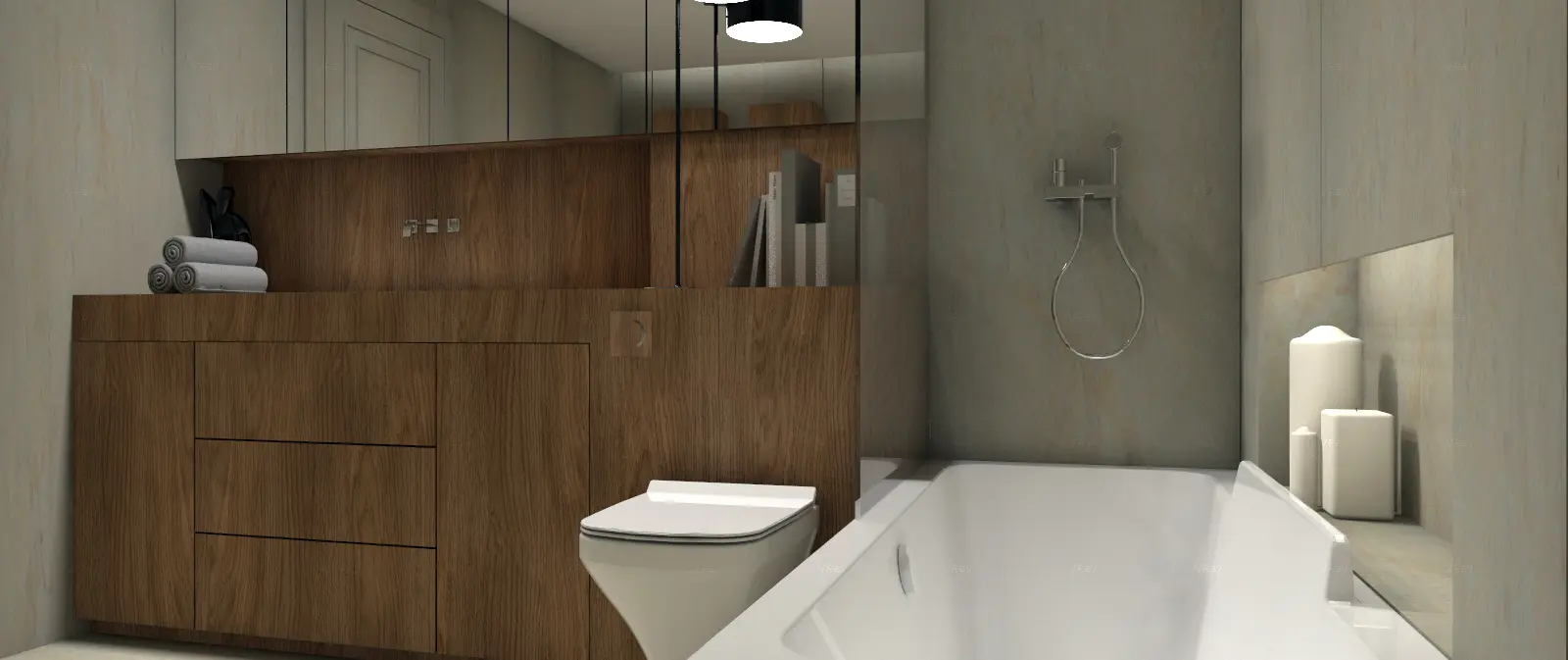 Proyecto 3d De Interiorismo Con Cad | Baños Vivienda | 1