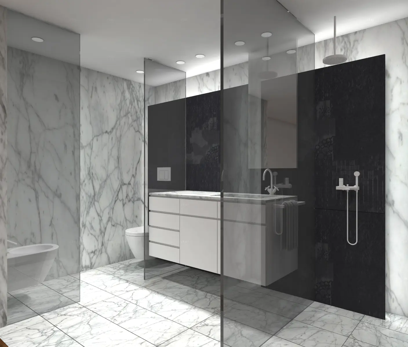 Proyecto 3d De Interiorismo Con Cad | Baños Vivienda | 3