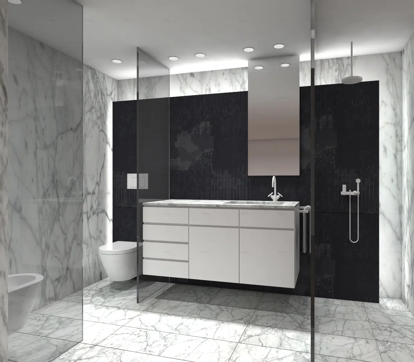 Proyecto 3d De Interiorismo Con Cad | Baños Vivienda | 4