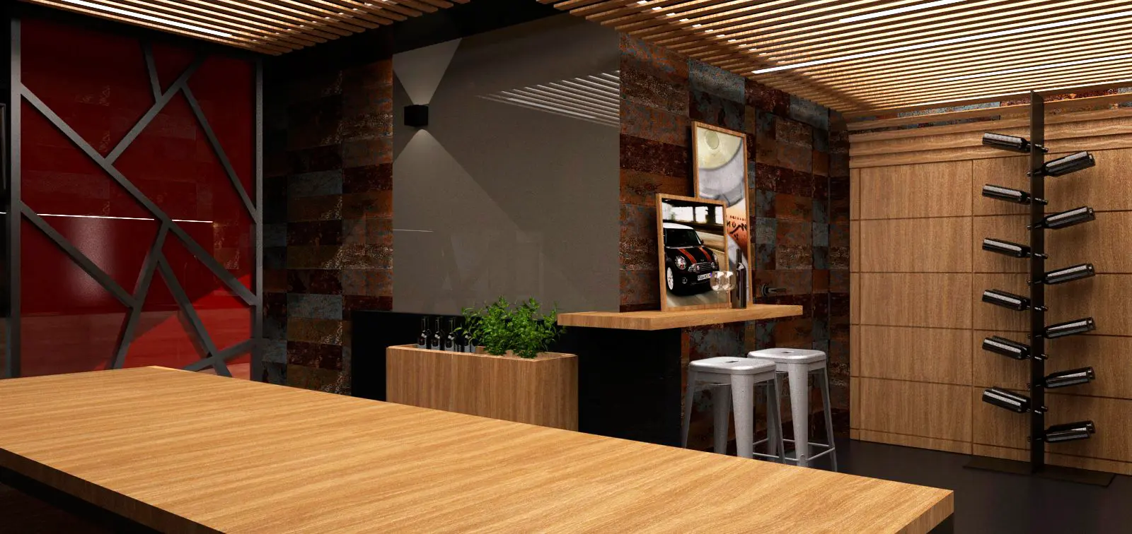 Proyecto 3d De Interiorismo Con Cad | Bodega Unifamiliar | 1