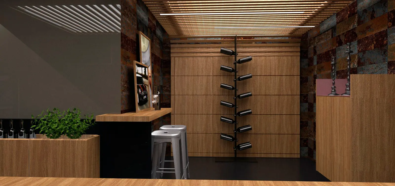 Proyecto 3d De Interiorismo Con Cad | Bodega Unifamiliar | 3