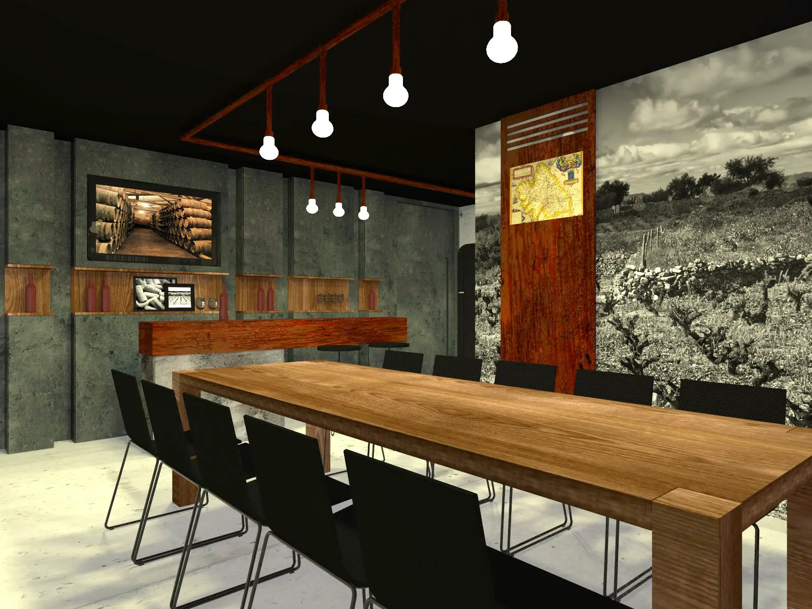 Proyecto 3d De Interiorismo Con Cad | Bodega Unifamiliar 01 | 1