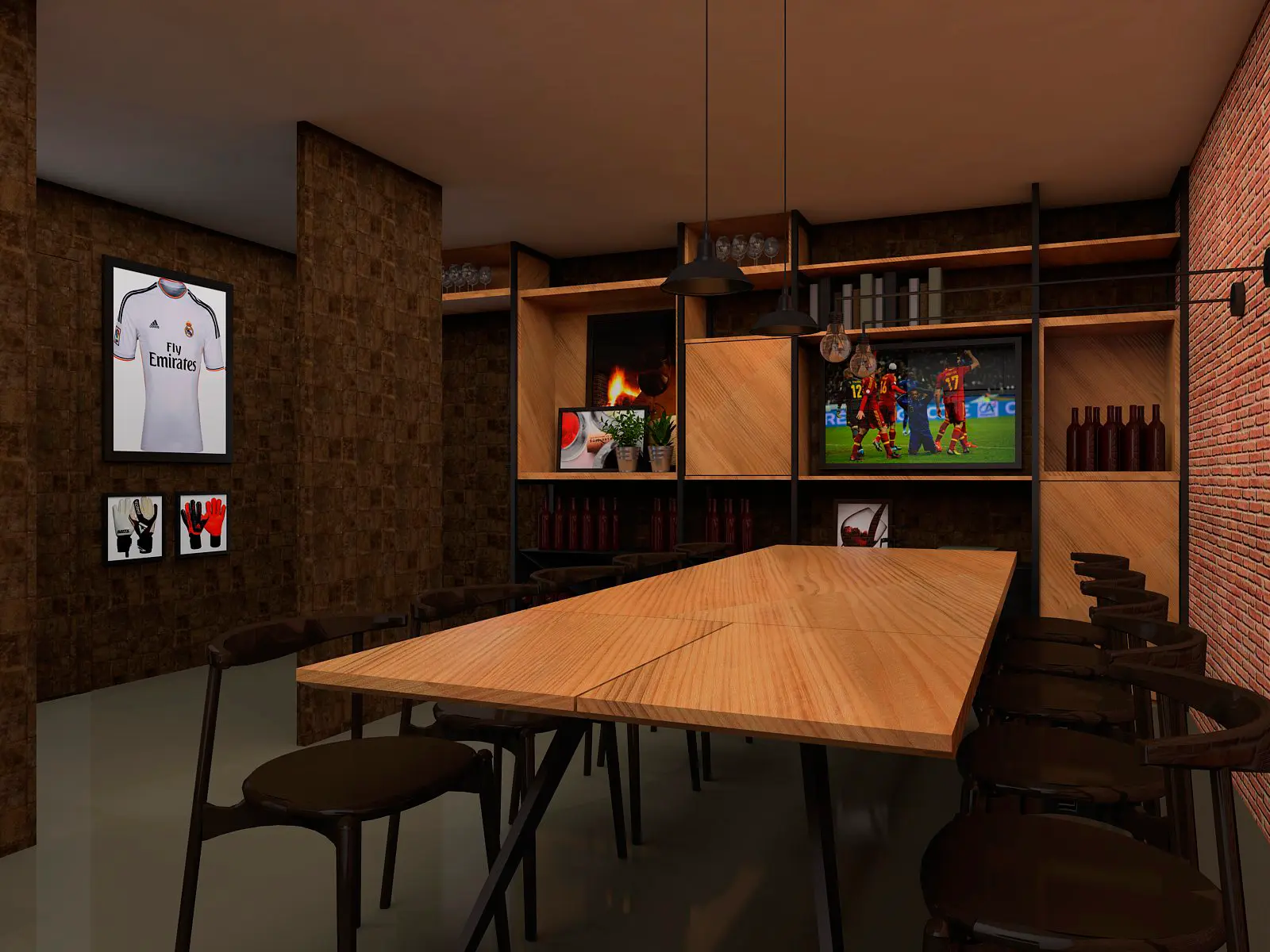 Proyecto 3d De Interiorismo Con Cad | Bodega Unifamiliar 02 | 2